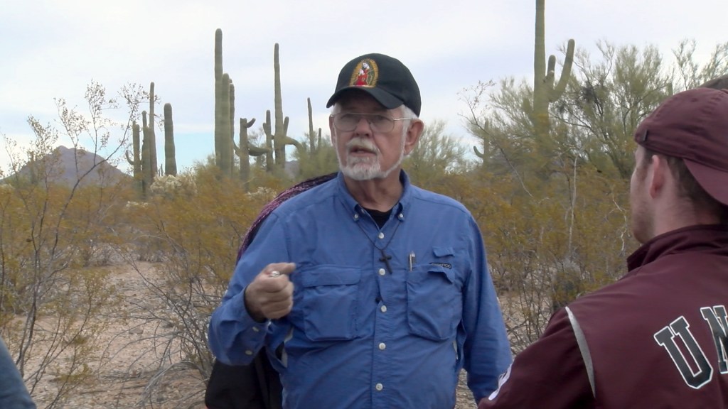 Robin Hoover Speaks to students in the desert